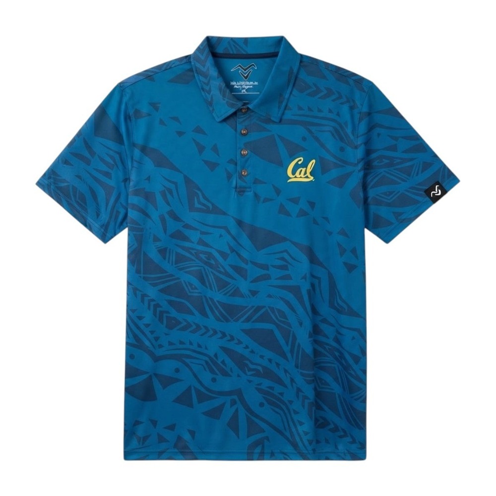 RARE Missing Polynesia Cal Golden Bears Hawaiian Print Polo Shirt Mens XL